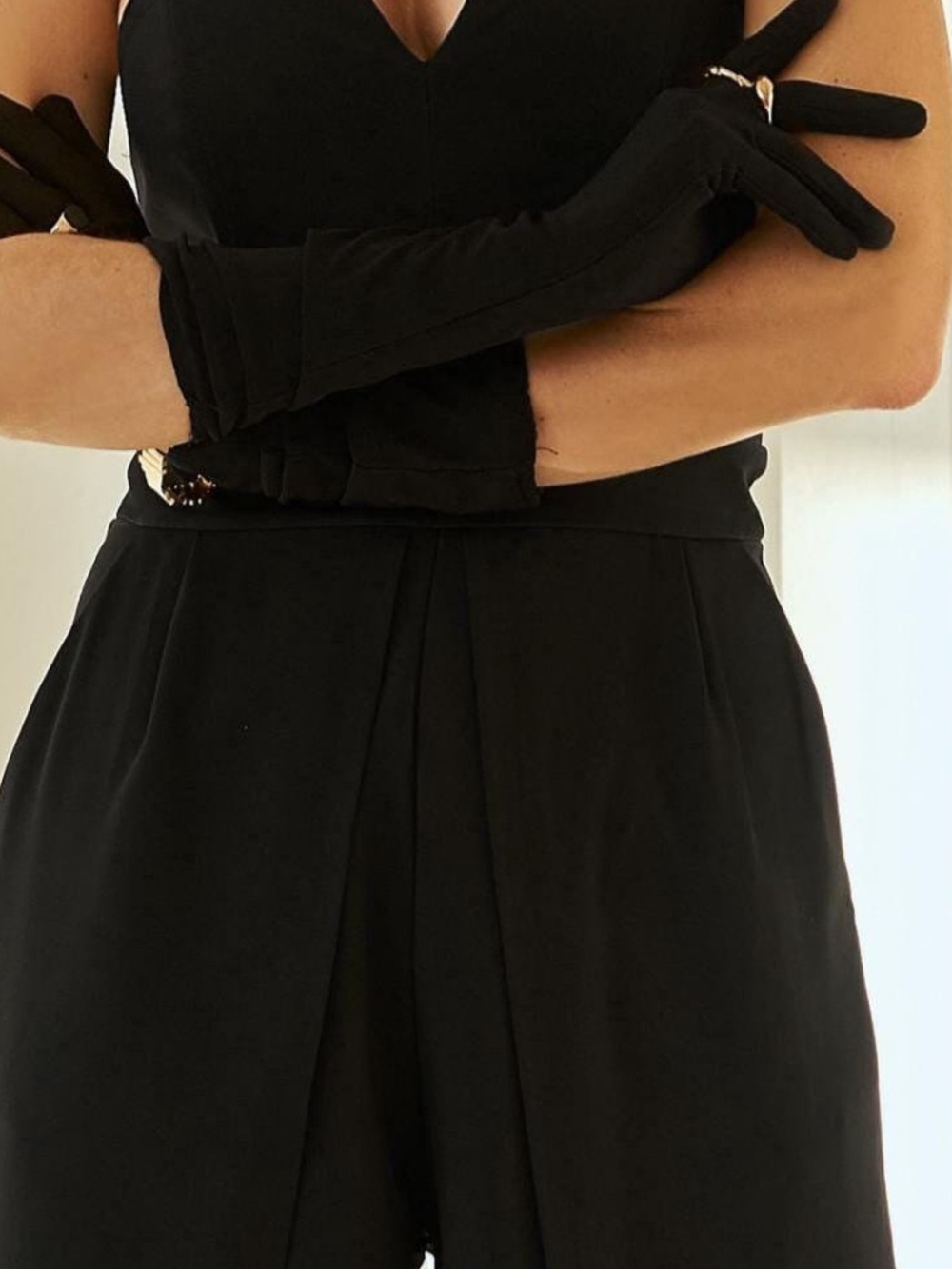 Women’s Strapless Black Jumpsuit